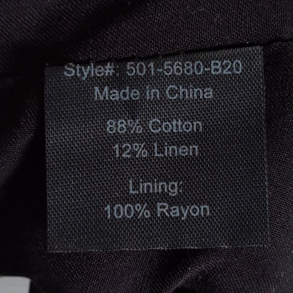 Jenni Kayne Black Cotton Linen Tiered Midi Dress XS Minimalist Coastal - Picture 13 of 14